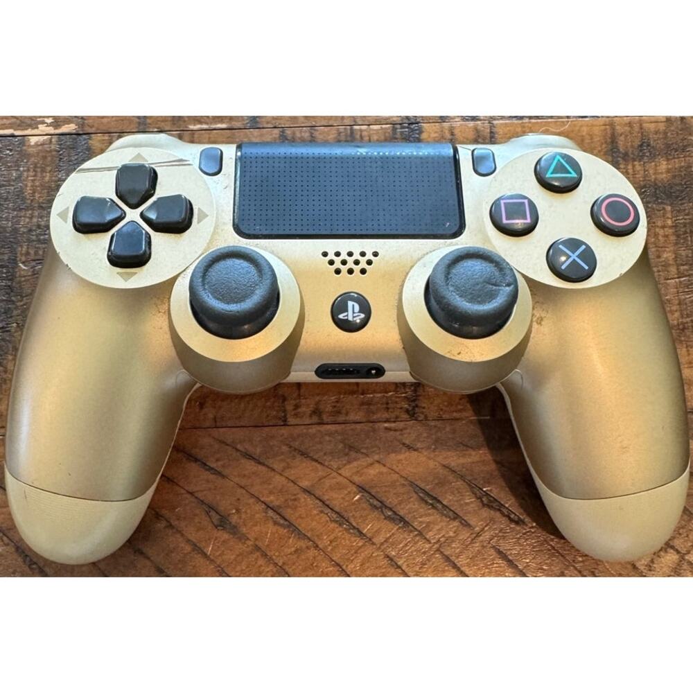 Sony PS4 Gold CUH-ZCT2U DualShock 4 Wireless Gaming Controller Untested